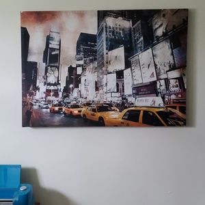 Large canvas painting